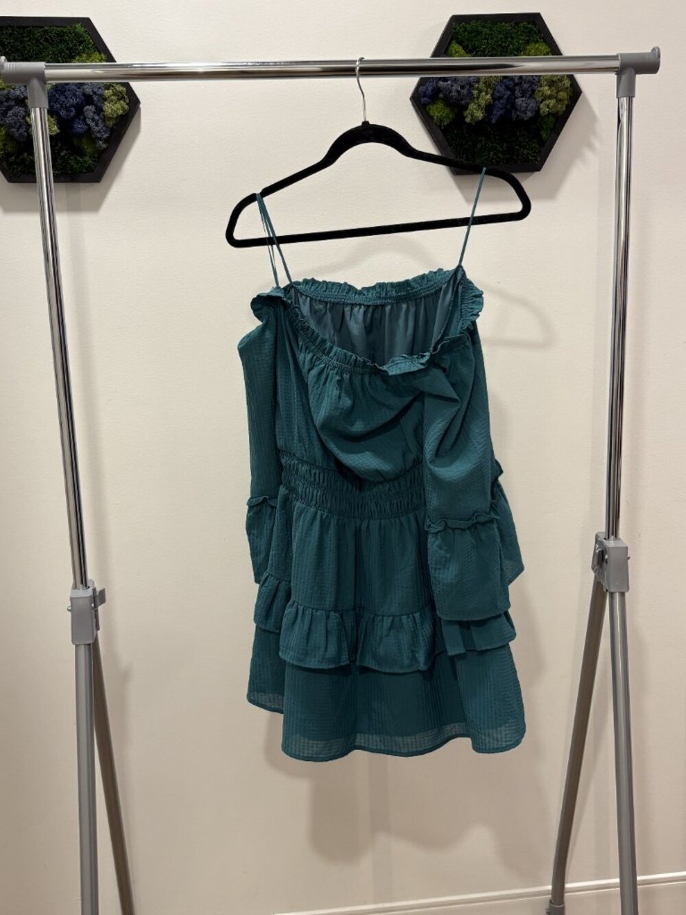 Green Ruffle Dress - Picture 2 of 2